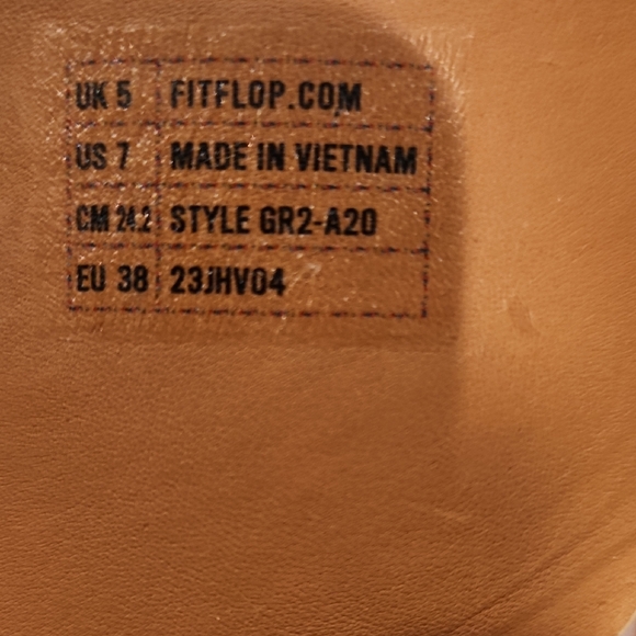 NWOB- Women's Fitflop SHUV Leather Upper Cream Sandals With Adjust. Strap Size 7 - Picture 4 of 8